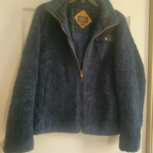 Pendleton fuzzy full zip woman's winter cozy jacket, size medium - Picture 8 of 11